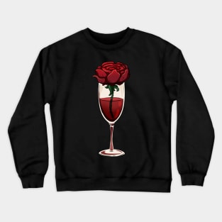 Rose in Wine Crewneck Sweatshirt